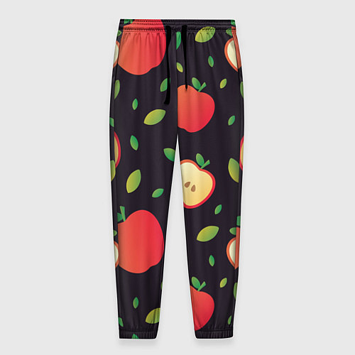Мужские брюки Яблочный узор / 3D-принт – фото 1