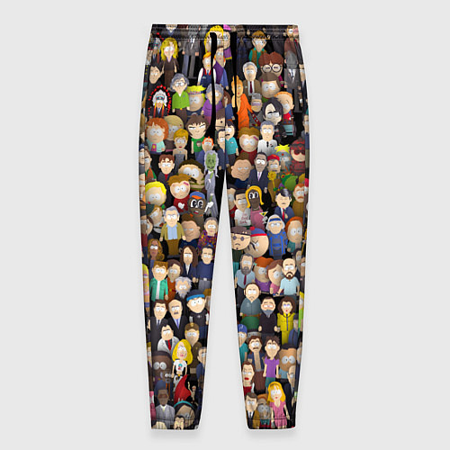 Мужские брюки Персонажи South Park / 3D-принт – фото 1
