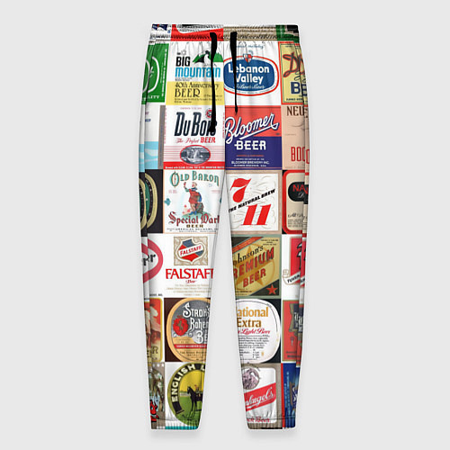 Мужские брюки Пиво / 3D-принт – фото 1
