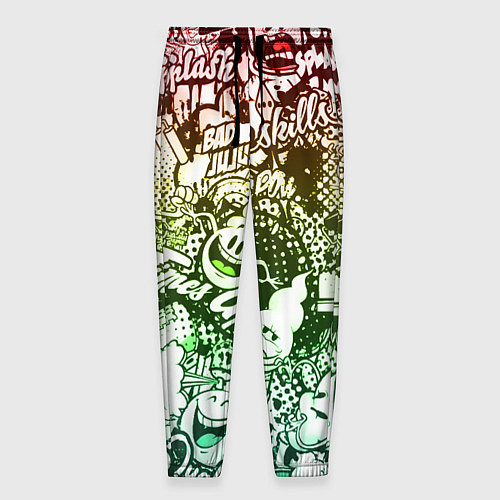 Мужские брюки Граффити / 3D-принт – фото 1