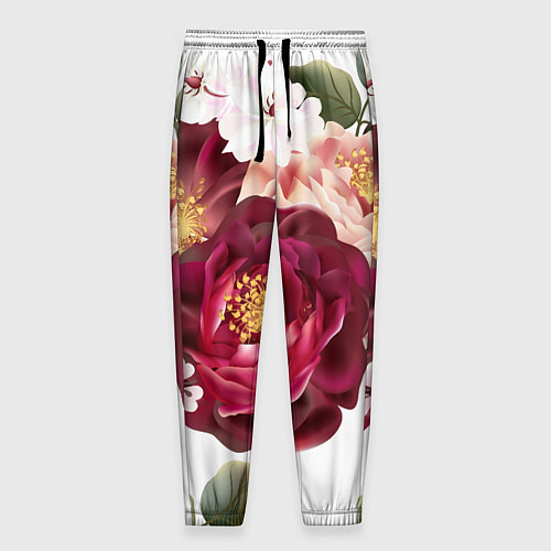 Мужские брюки Розы / 3D-принт – фото 1