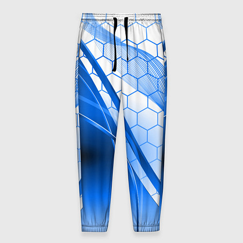 Мужские брюки ABSTRACT BLUE / 3D-принт – фото 1