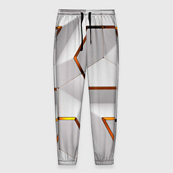 Брюки на резинке мужские 3D абстракция Iron, цвет: 3D-принт