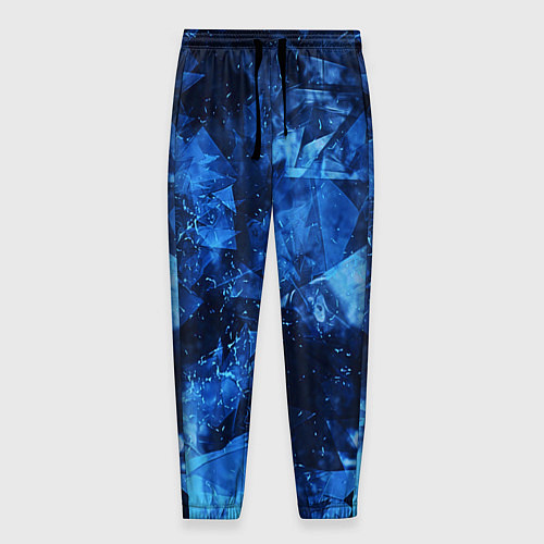 Мужские брюки Blue Abstraction / 3D-принт – фото 1