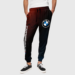 Брюки на резинке мужские BMW БМВ, цвет: 3D-принт — фото 2