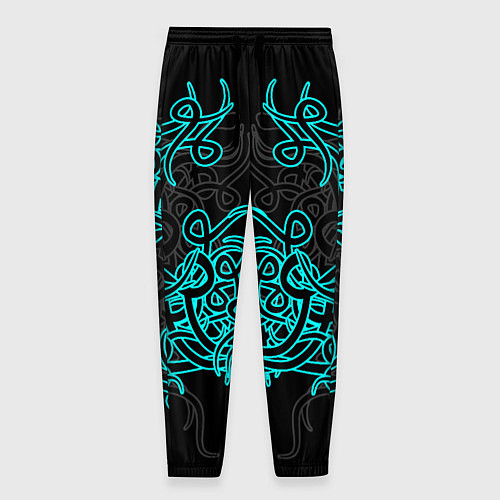 Мужские брюки Узоры магия / 3D-принт – фото 1