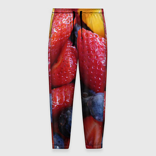Мужские брюки Фругтово-ягодное изобилие / 3D-принт – фото 1