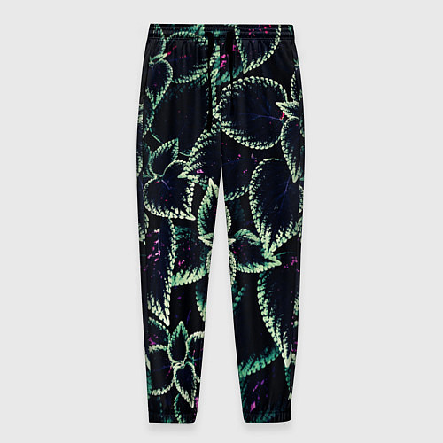 Мужские брюки Зеленые кусты / 3D-принт – фото 1