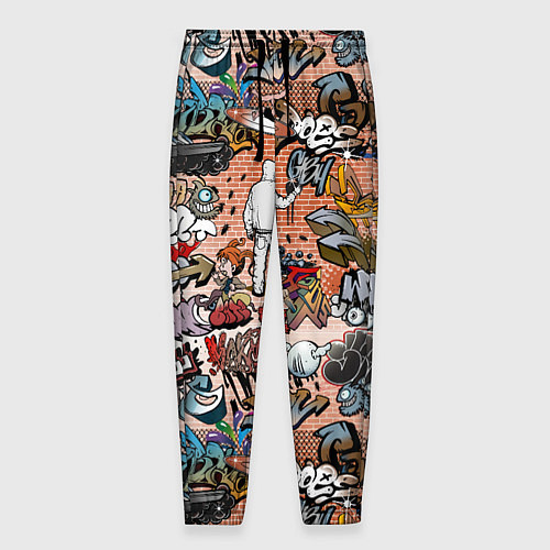 Мужские брюки Граффити / 3D-принт – фото 1