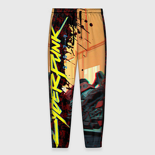 Мужские брюки Киберпанк / 3D-принт – фото 1