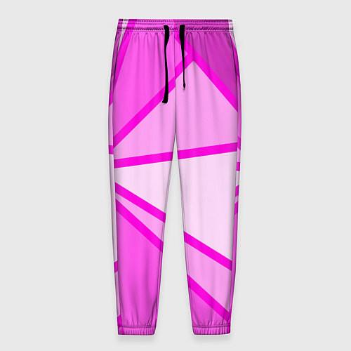 Мужские брюки Осколки розового стекла / 3D-принт – фото 1