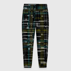 Брюки на резинке мужские Cyberpunk Tartan, цвет: 3D-принт