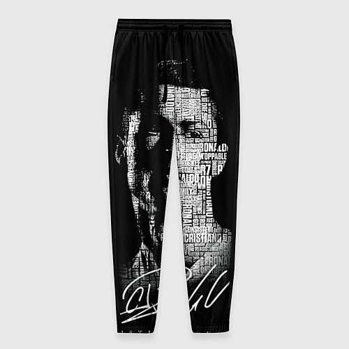 Мужские брюки Кристиано Рональдо автограф / 3D-принт – фото 1