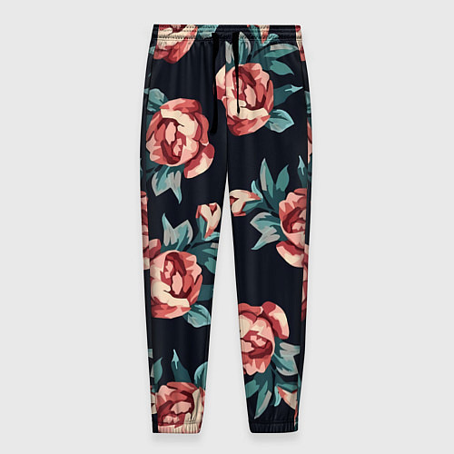 Мужские брюки Розы / 3D-принт – фото 1