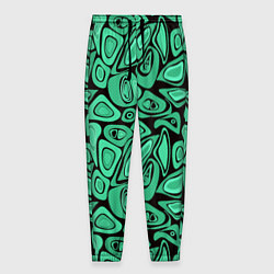 Мужские брюки Зеленый абстрактный узор