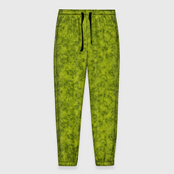 Мужские брюки Зеленый мраморный узор
