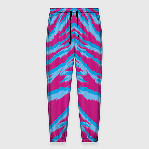Мужские брюки Неоновая шкура тигра / 3D-принт – фото 1