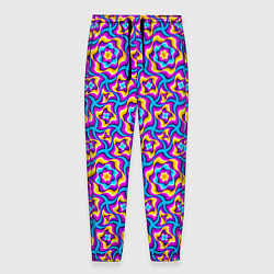 Мужские брюки Красочный фон с цветами