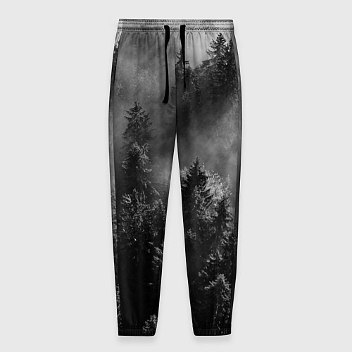 Мужские брюки МРАЧНЫЙ ЛЕС FOREST / 3D-принт – фото 1