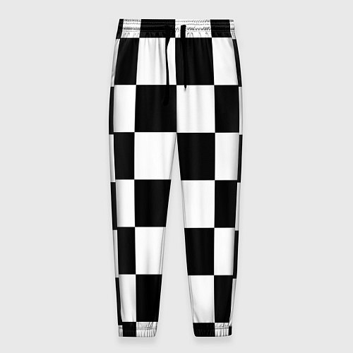 Мужские брюки Шахматная доска паттерн / 3D-принт – фото 1