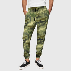 Брюки на резинке мужские Камуфляж из Акул, цвет: 3D-принт — фото 2