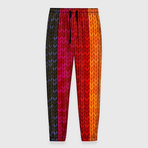 Мужские брюки Вязаная радуга / 3D-принт – фото 1
