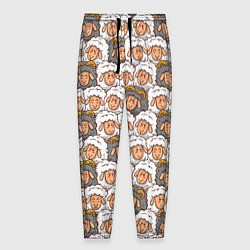 Брюки на резинке мужские Овечки и барашки, цвет: 3D-принт
