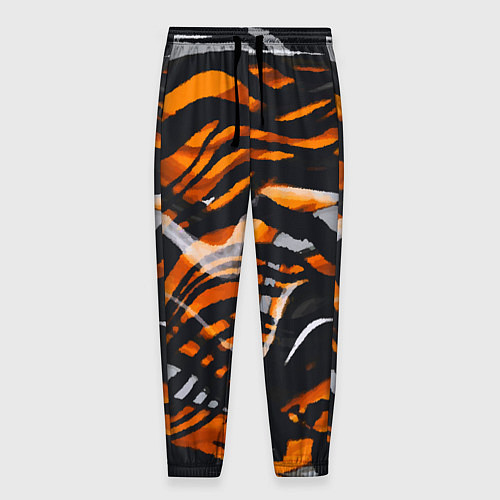Мужские брюки Окрас тигра / 3D-принт – фото 1
