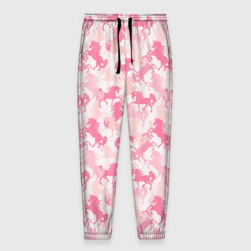 Мужские брюки Розовые Единороги / 3D-принт – фото 1