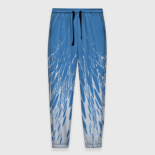 Мужские брюки Коллекция Rays Лучи Голубой и серый Абстракция 650 / 3D-принт – фото 1