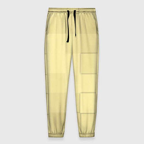 Мужские брюки Золотые квадраты / 3D-принт – фото 1