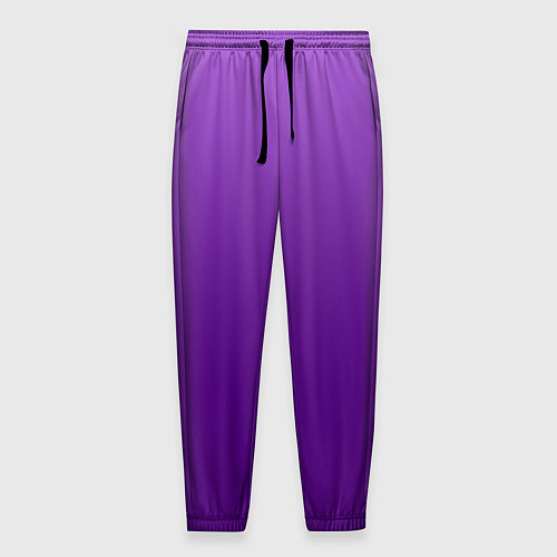 Мужские брюки Красивый фиолетовый градиент / 3D-принт – фото 1