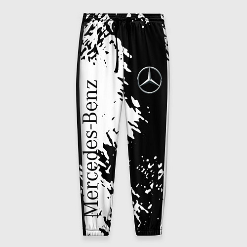 Мужские брюки Mercedes-Benz: Black & White / 3D-принт – фото 1