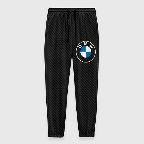 Мужские брюки BMW LOGO CARBON ЧЕРНЫЙ КАРБОН / 3D-принт – фото 1