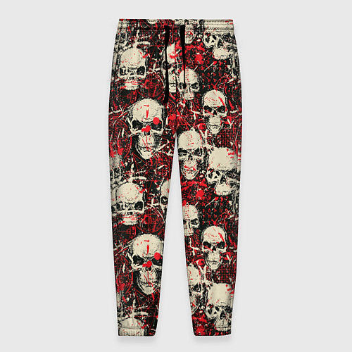 Мужские брюки Кровавые Черепа Skulls / 3D-принт – фото 1