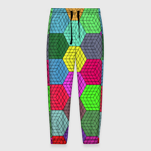 Мужские брюки Геометрический узор Pattern / 3D-принт – фото 1