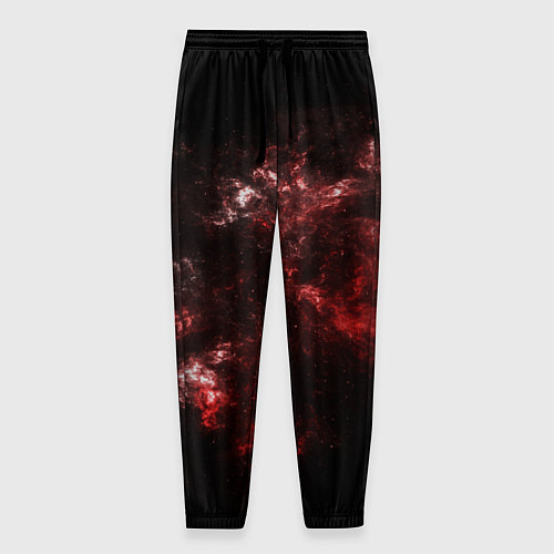 Мужские брюки Красный космос Red space / 3D-принт – фото 1