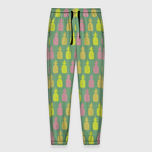 Мужские брюки Шествие ананасов / 3D-принт – фото 1