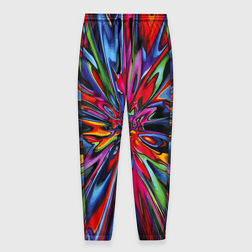 Мужские брюки Color pattern Impressionism / 3D-принт – фото 1