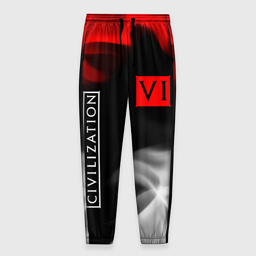 Мужские брюки ЦИВИЛИЗАЦИЯ 6 Огонь / 3D-принт – фото 1