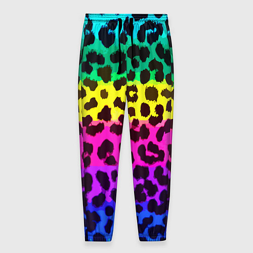 Мужские брюки Leopard Pattern Neon / 3D-принт – фото 1