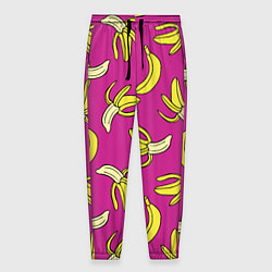 Брюки на резинке мужские Banana pattern Summer Color, цвет: 3D-принт