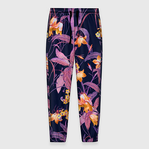 Мужские брюки Цветы Колокольчики / 3D-принт – фото 1