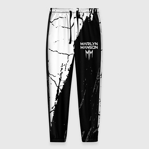 Мужские брюки Marilyn manson Трещины / 3D-принт – фото 1
