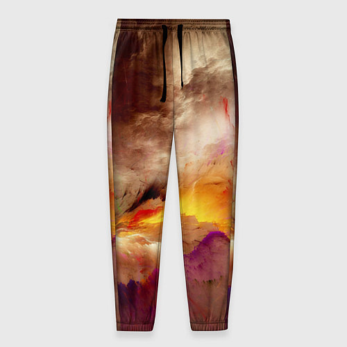 Мужские брюки Красочная пасмурность / 3D-принт – фото 1
