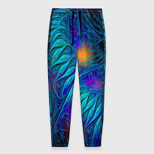 Мужские брюки Neon pattern Неоновый паттерн / 3D-принт – фото 1