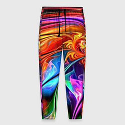 Мужские брюки Красочный абстрактный цветочный паттерн Color abst