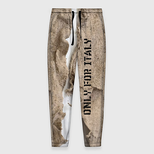 Мужские брюки Только для Италии Мешковина Рваньё Only for Italy / 3D-принт – фото 1