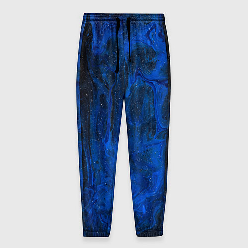 Мужские брюки Синий абстрактный дым / 3D-принт – фото 1