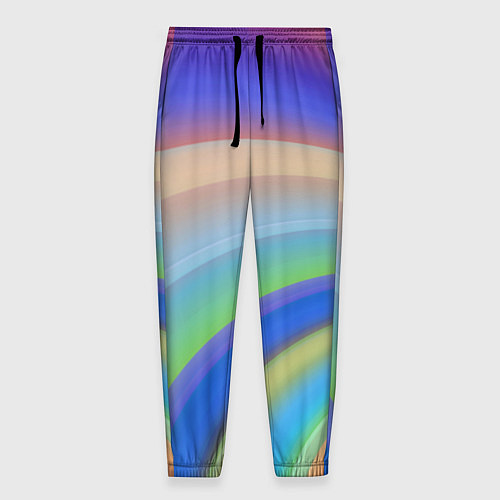 Мужские брюки Все цвета радуги / 3D-принт – фото 1